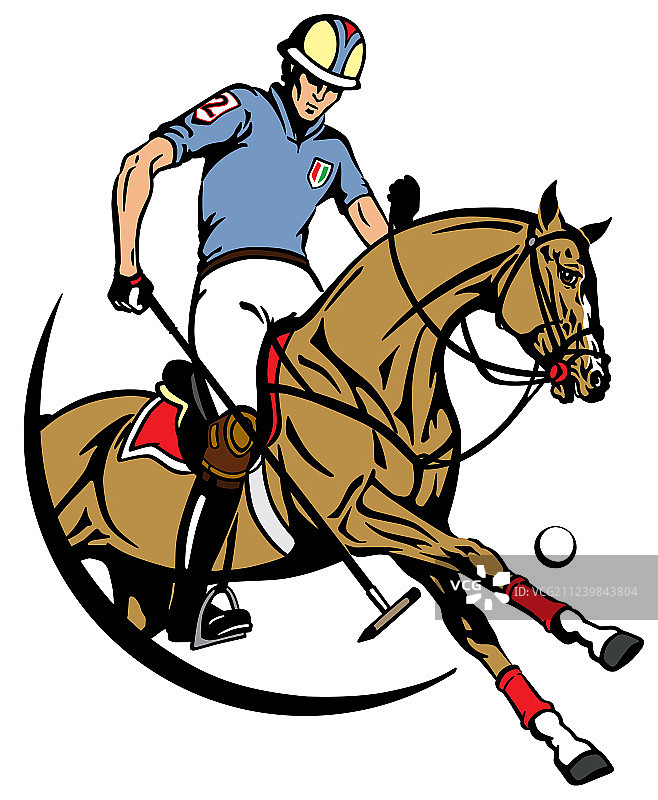 马术马球俱乐部标志图片素材