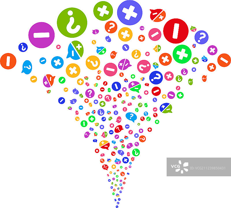 利弊论点喷泉流图片素材