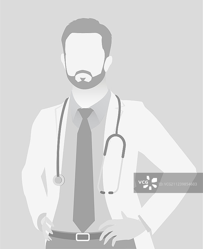 默认占位医生半身像图片素材