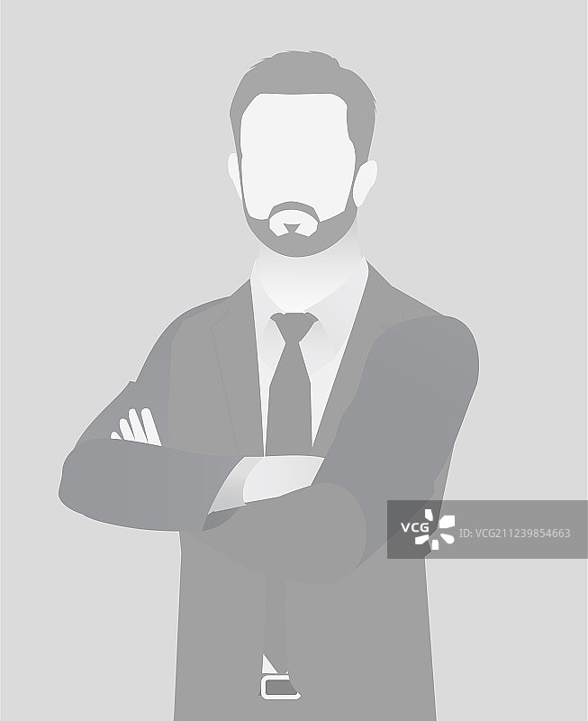 默认占位符商务男士半身像图片素材