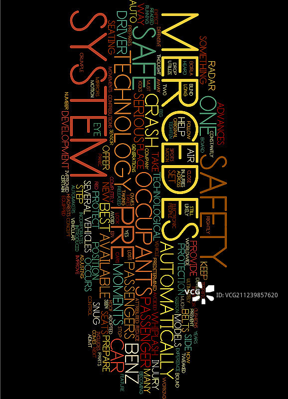 梅赛德斯奔驰与您的安全文本背景图片素材