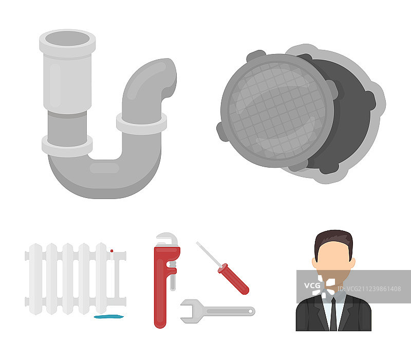 污水井盖工具散热器管道装置图片素材