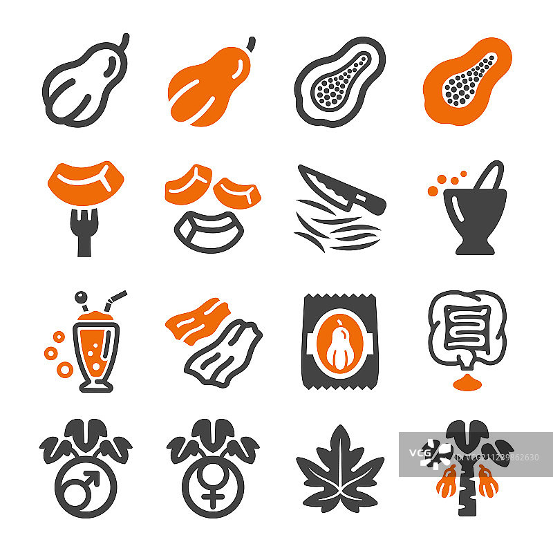 木瓜图标图片素材