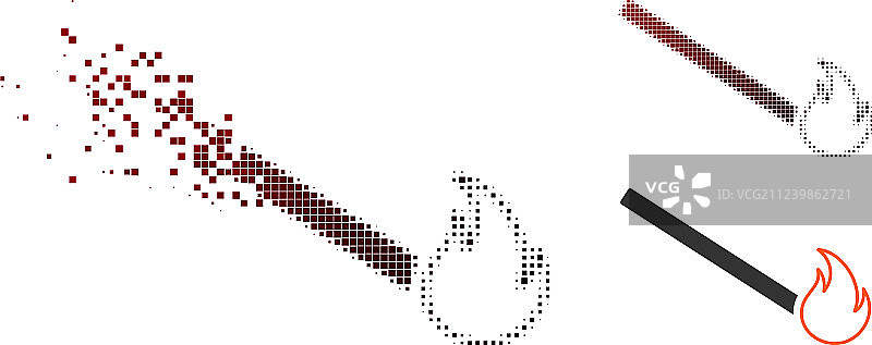 像素点阵火焰图标图片素材