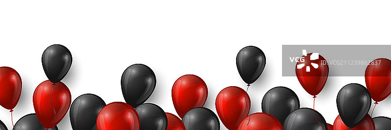 带光面红色和黑色的黑色星期五促销banner图片素材