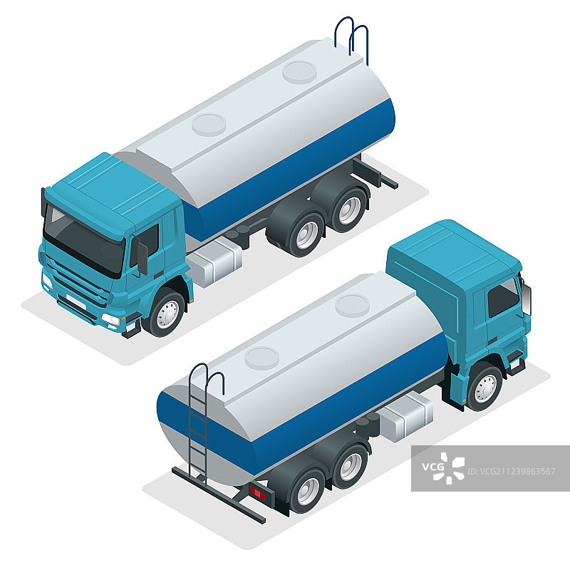 2.5D油罐车图片素材