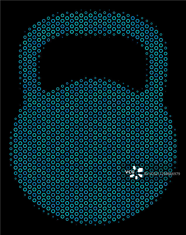 半色调气泡的重量拼贴图标图片素材