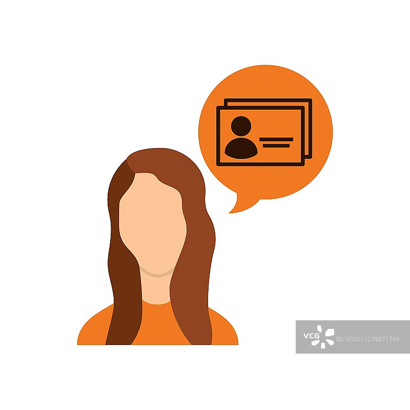 年轻女性头像图片素材