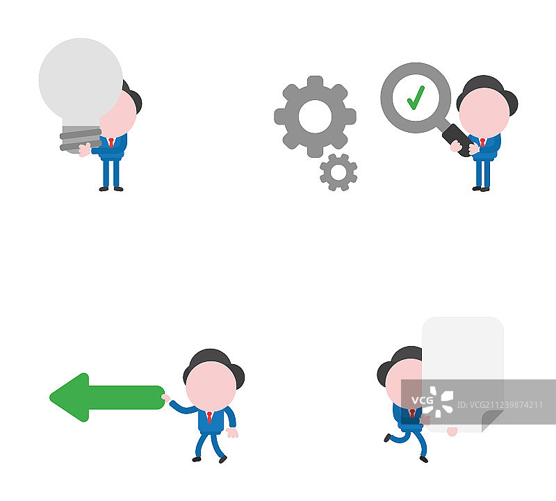 商人字符集图片素材