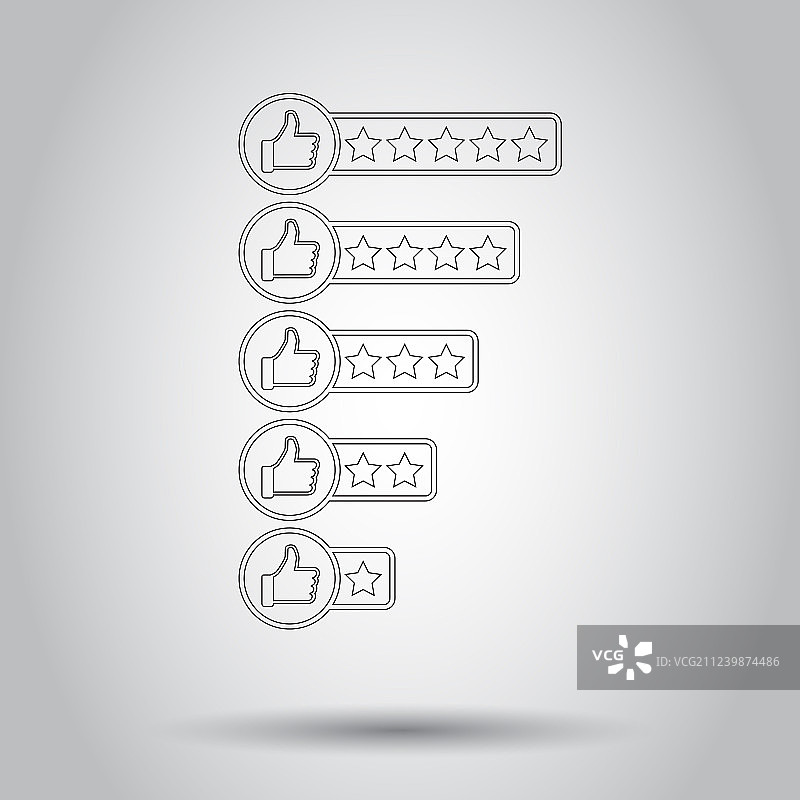 客户评论线性风格图标图片素材