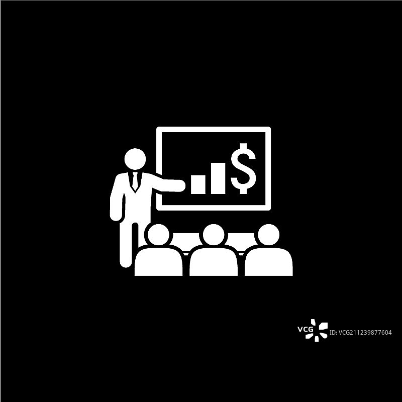 演示图标业务概念扁平风格设计图片素材