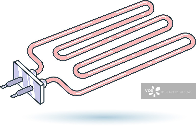 金属管道散热器图标图片素材