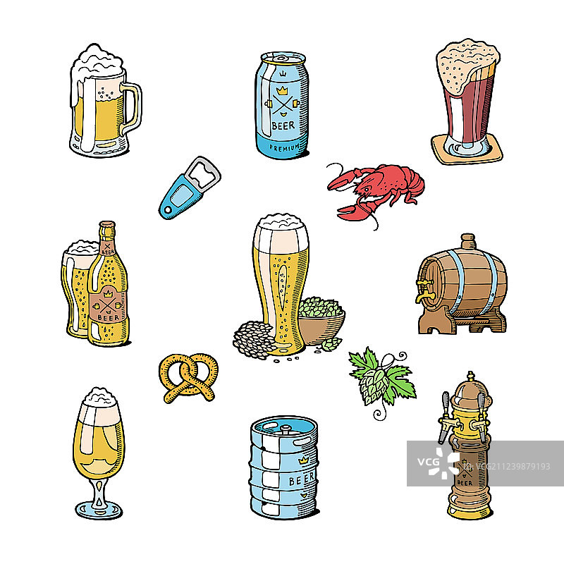 啤酒屋啤酒杯图片素材
