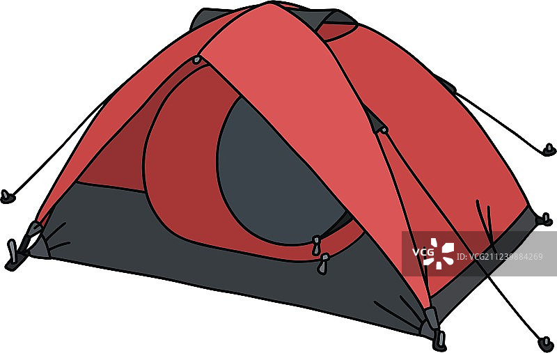 红色帐篷礼物图片素材