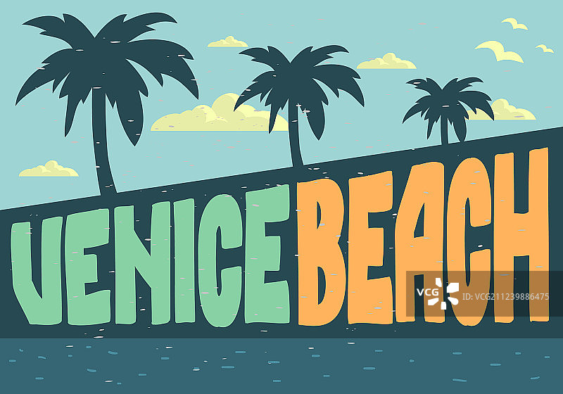 洛杉矶威尼斯海滩设计图片素材