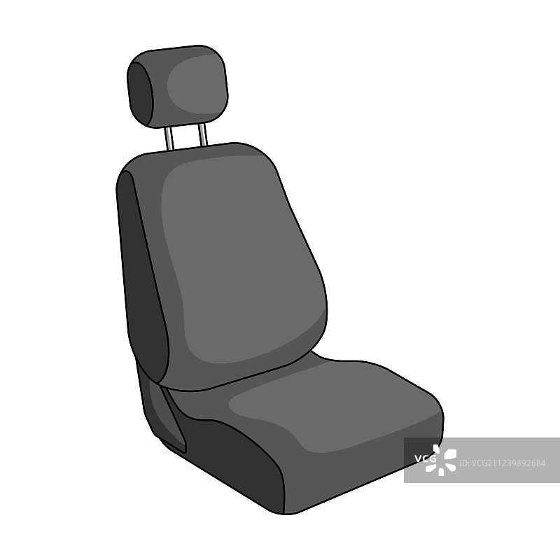单色风格汽车座椅图标图片素材
