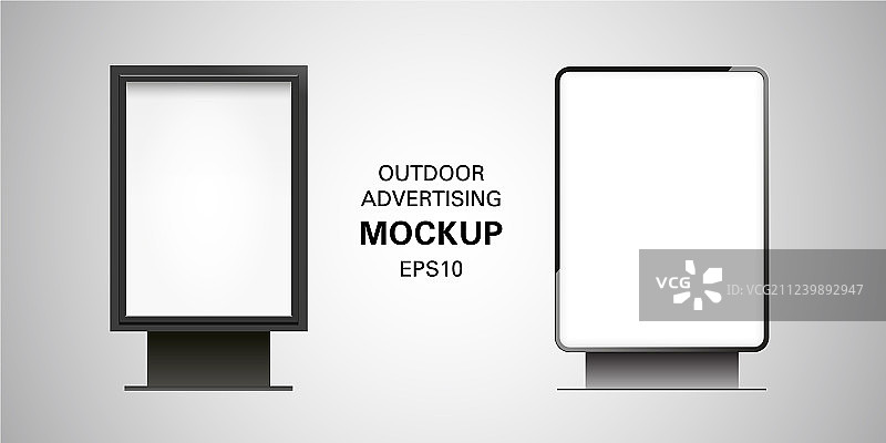 广告牌灯箱样机图片素材