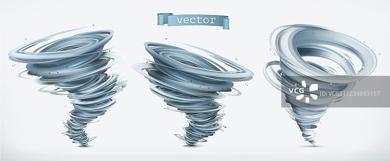 龙卷风3D图标集图片素材
