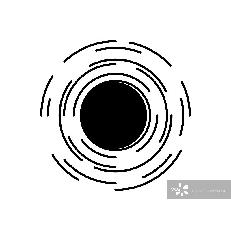 带有时空的宇宙黑洞标志图片素材