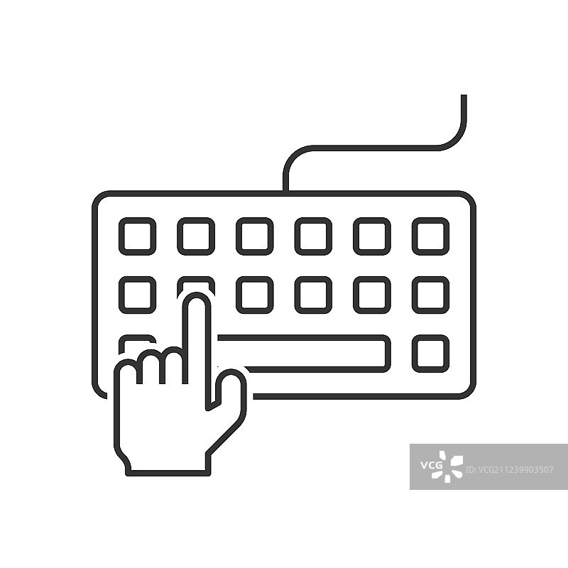 手在键盘上打字图片素材