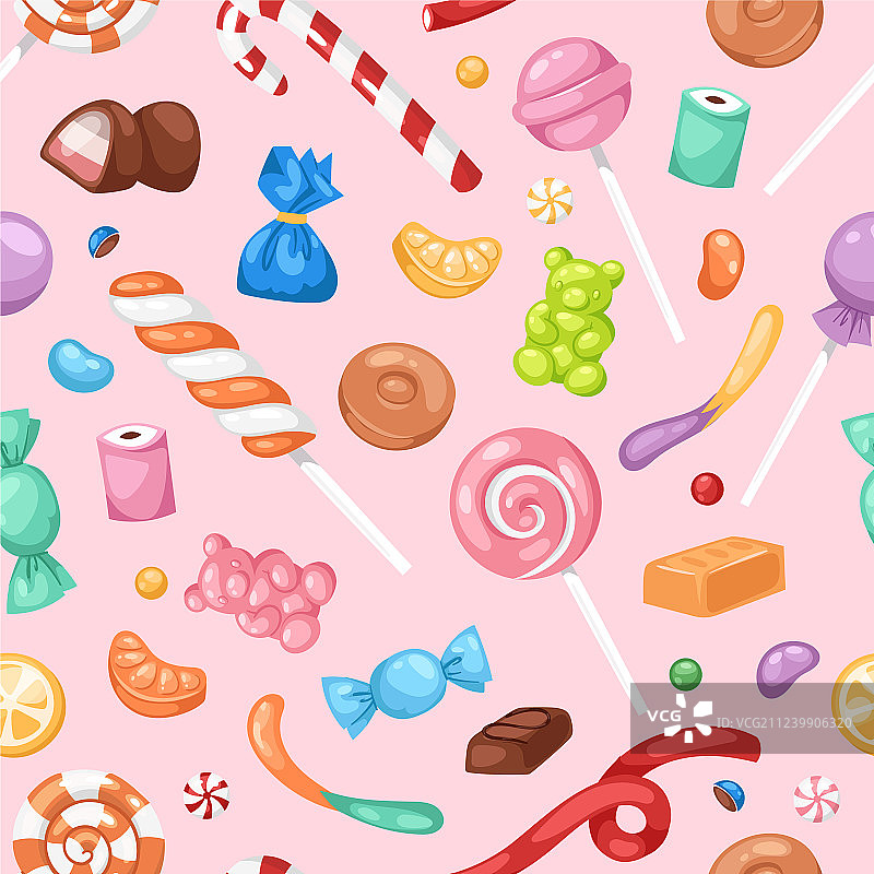 卡通糖果甜点儿童食品图片素材