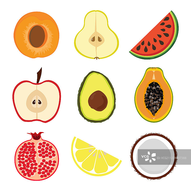 水果切片合集图片素材