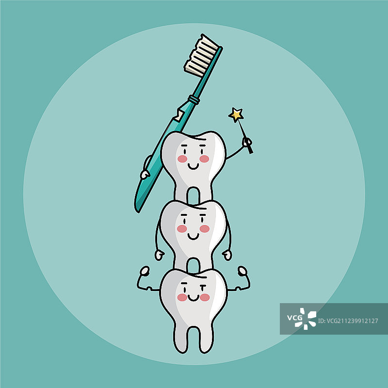 牙齿仙女和牙科护理图片素材