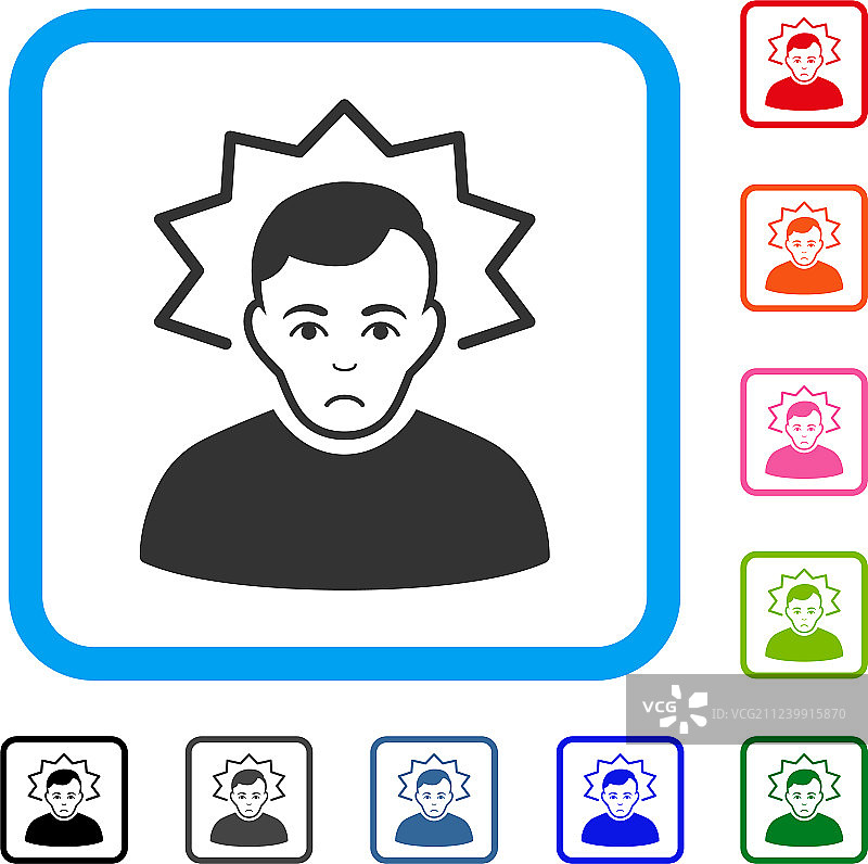 发明家框架图标图片素材