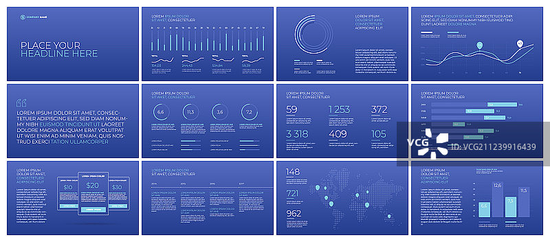 演示文稿模板元素图片素材