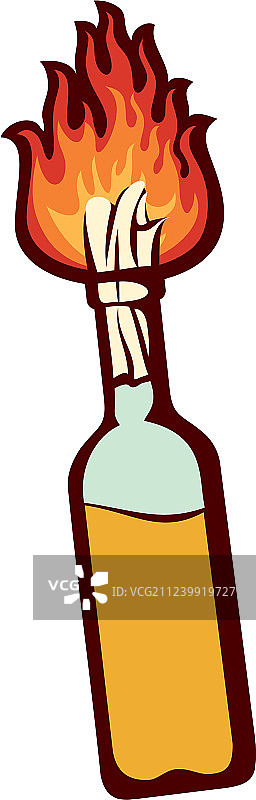 莫洛托夫鸡尾酒瓶图标图片素材