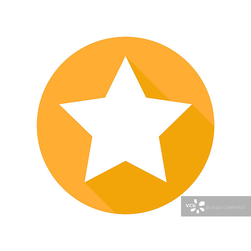 扁平风格复古星星图标图片素材