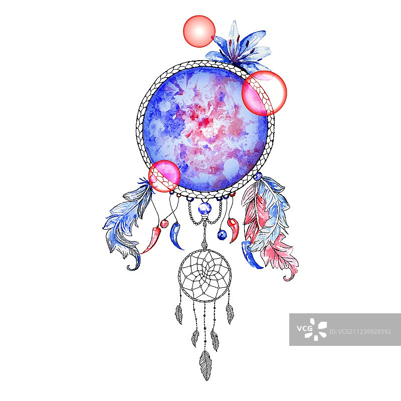 印度捕梦网彩色数码民族风图片素材