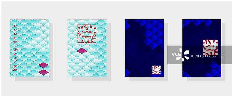 锦鲤鱼鳞多色背景图片素材