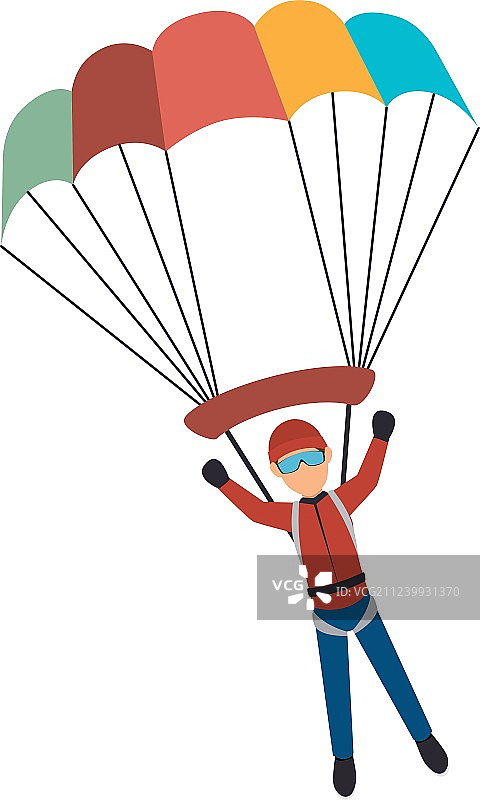 极限运动跳伞运动员头像图片素材