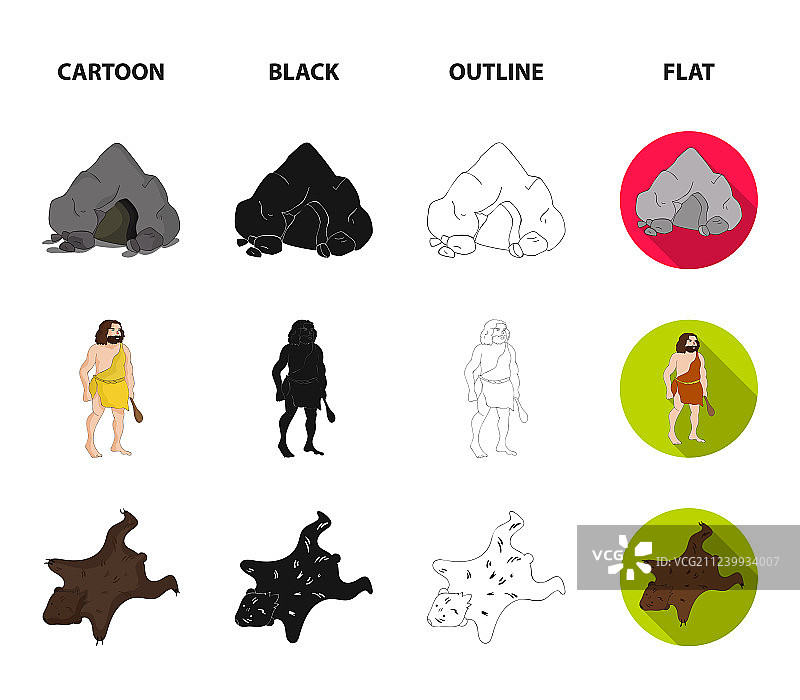 古代世界石器时代场景图片素材