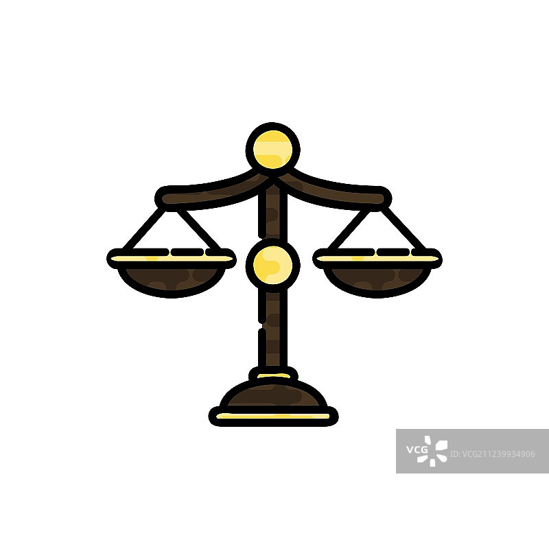 法律扁平图标图片素材