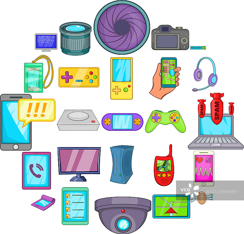 手机图标卡通风格合集图片素材