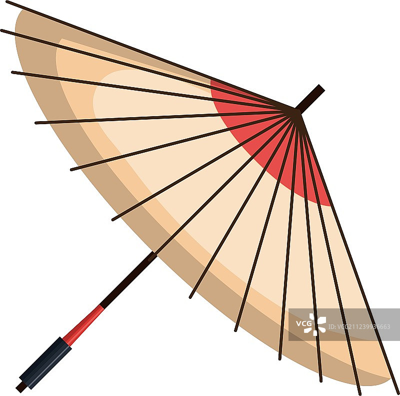 日式雨伞文化图标图片素材