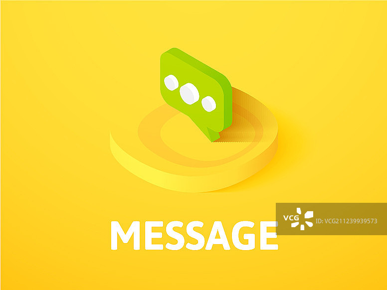 彩色背景上的瓶中信2.5D图标图片素材