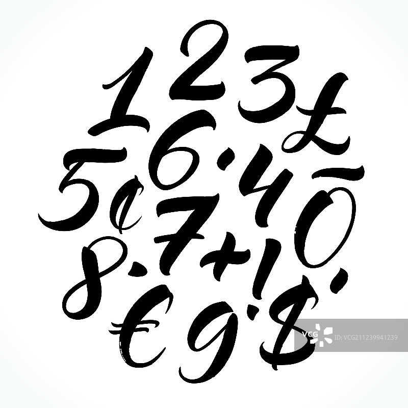 数字题字图片素材