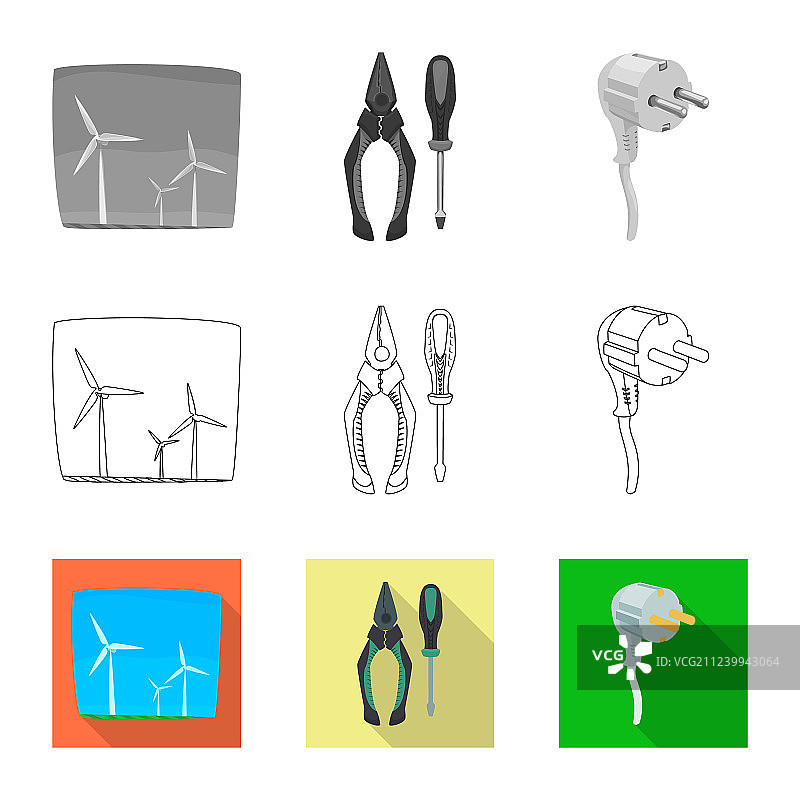 电力与电气符号设计图片素材