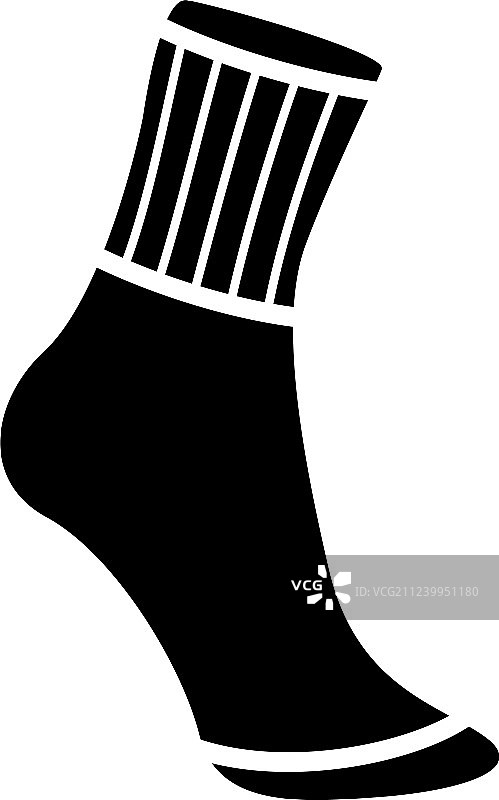 黑色简约袜子图标图片素材