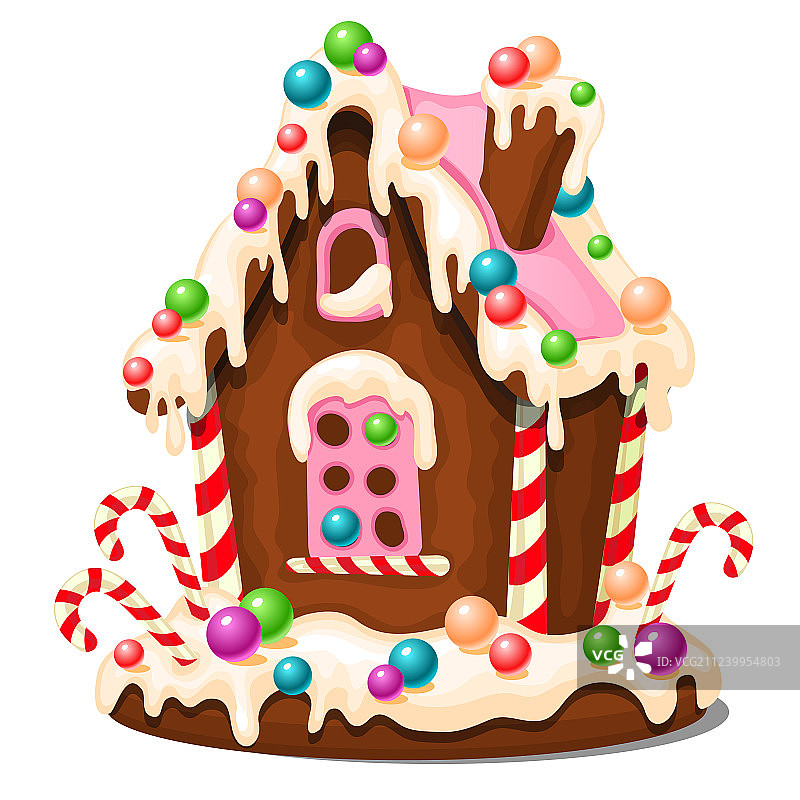 村屋造型节日蛋糕图片素材