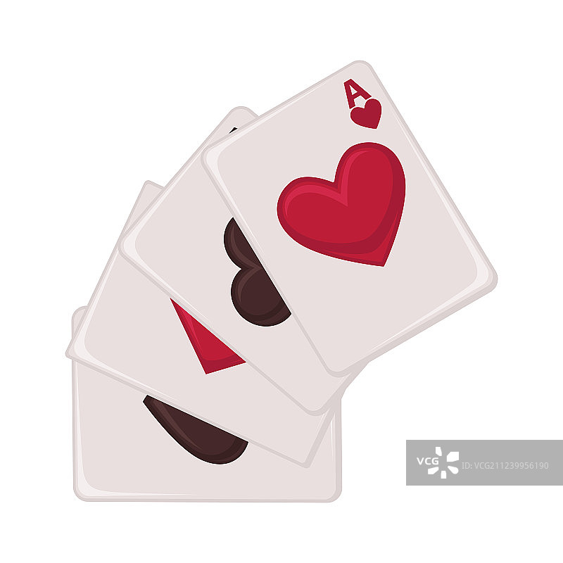 各花色扑克牌图片素材