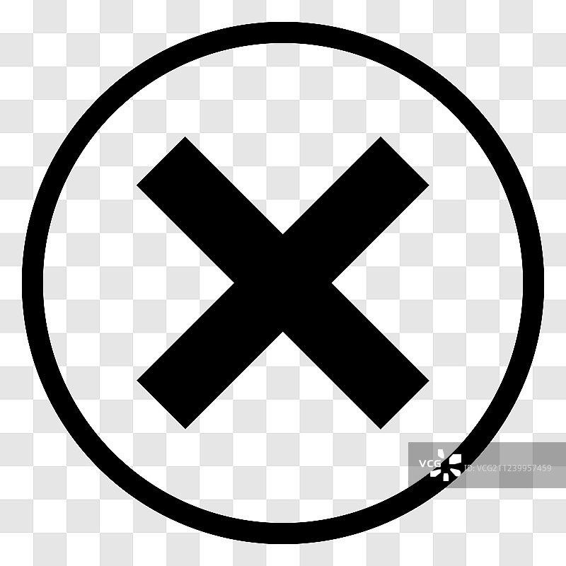 X形圆形图标设计图片素材