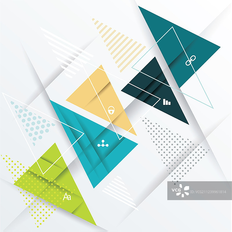 现代设计纸质三角形图片素材
