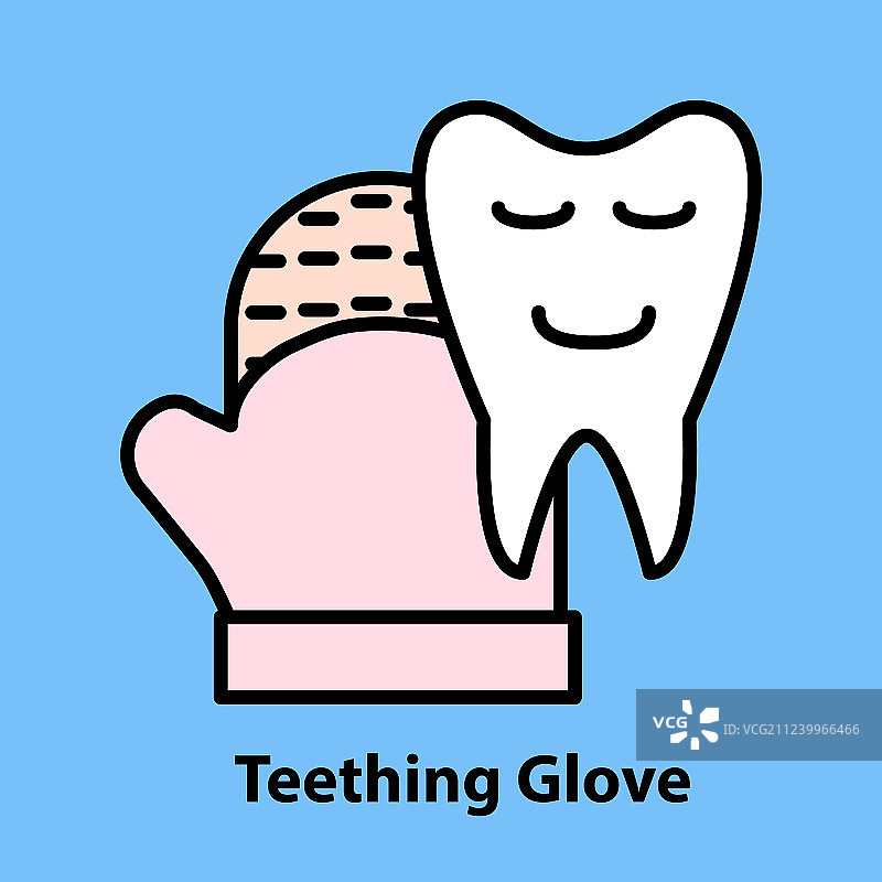 磨牙手套线条图标图片素材