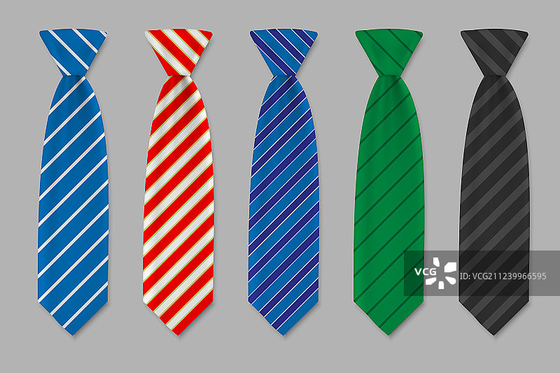 领带套装，白色背景图片素材