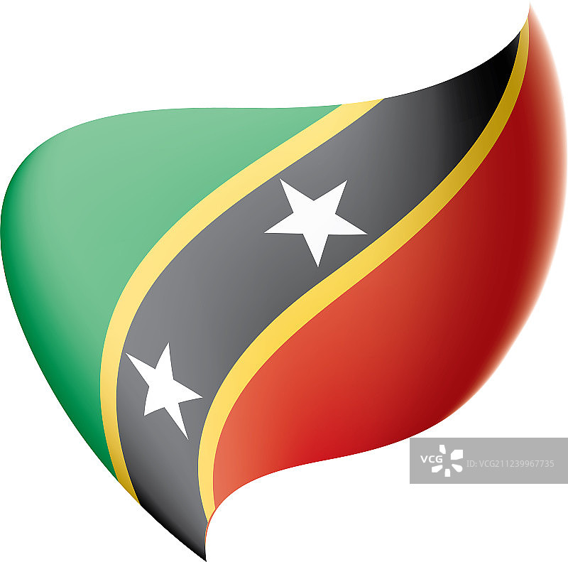 圣基茨和尼维斯国旗图片素材