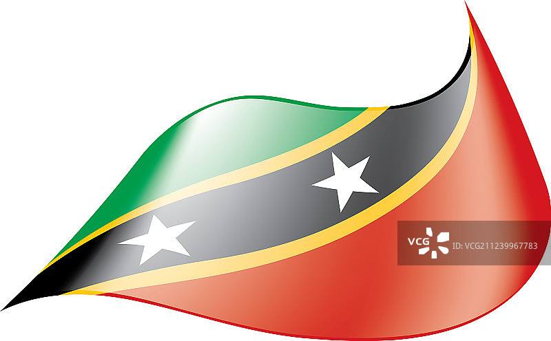 圣基茨和尼维斯国旗图片素材